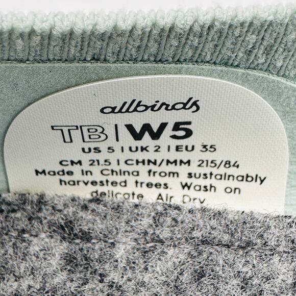 Allbirds Women's Tree Breezer Frost Blue Breathable Comfort Ballet Flats Size 5 - Picture 10 of 10